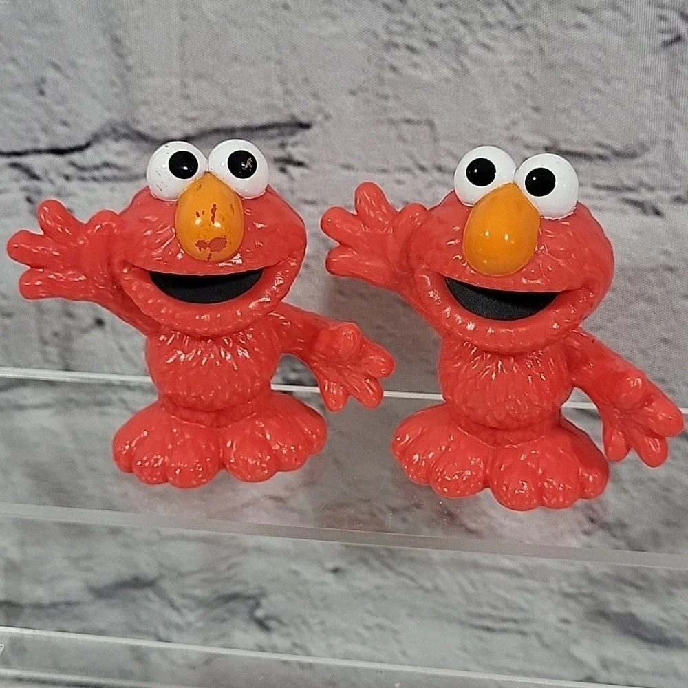 Sesame Street Characters Figures Lot Of 7 Plastic Cookie Monster Elmo‎ Abby